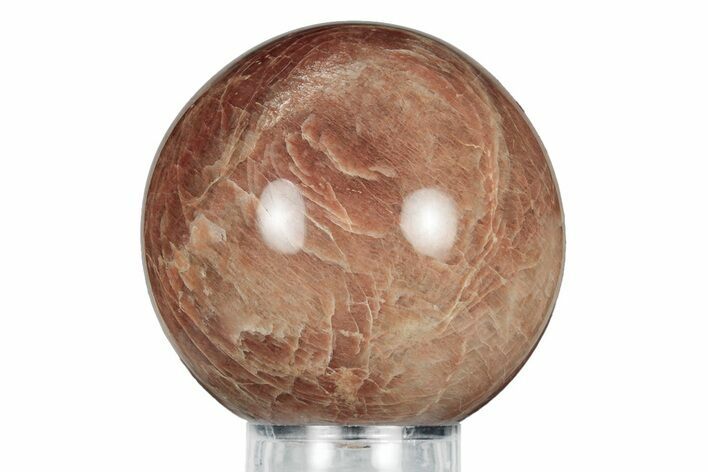 Polished Peach Moonstone Sphere - Madagascar #252042